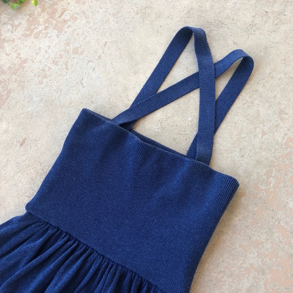 Club Monaco Frooti Sweater Jumpsuit Navy Blue - Picture 2 of 6